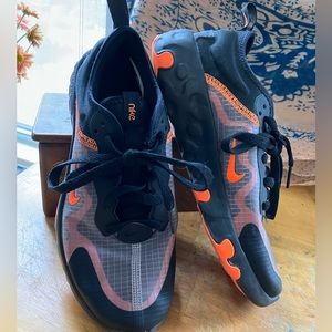 Nike Renew Lucent Black Orange Sneaker Size: 4.5 Y